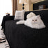 Solid Color Chenille Sofa Cover Blanket Furniture Covers for Sofas and Loveseats