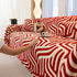 Plush Sherpa Sofa Throw Cover for Sectional, Jacquard Wave Throw Furniture Protector