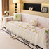 Ruffled Sweet Floral Sofa Cover with Skirt, Soft and Decorative Couch Throw Cover