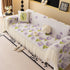 Ruffled Sweet Floral Sofa Cover with Skirt, Soft and Decorative Couch Throw Cover