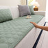 Geometric Quilted Corduroy Couch Topper, Non-Slip Padded Sofa Protector Cover for Pets