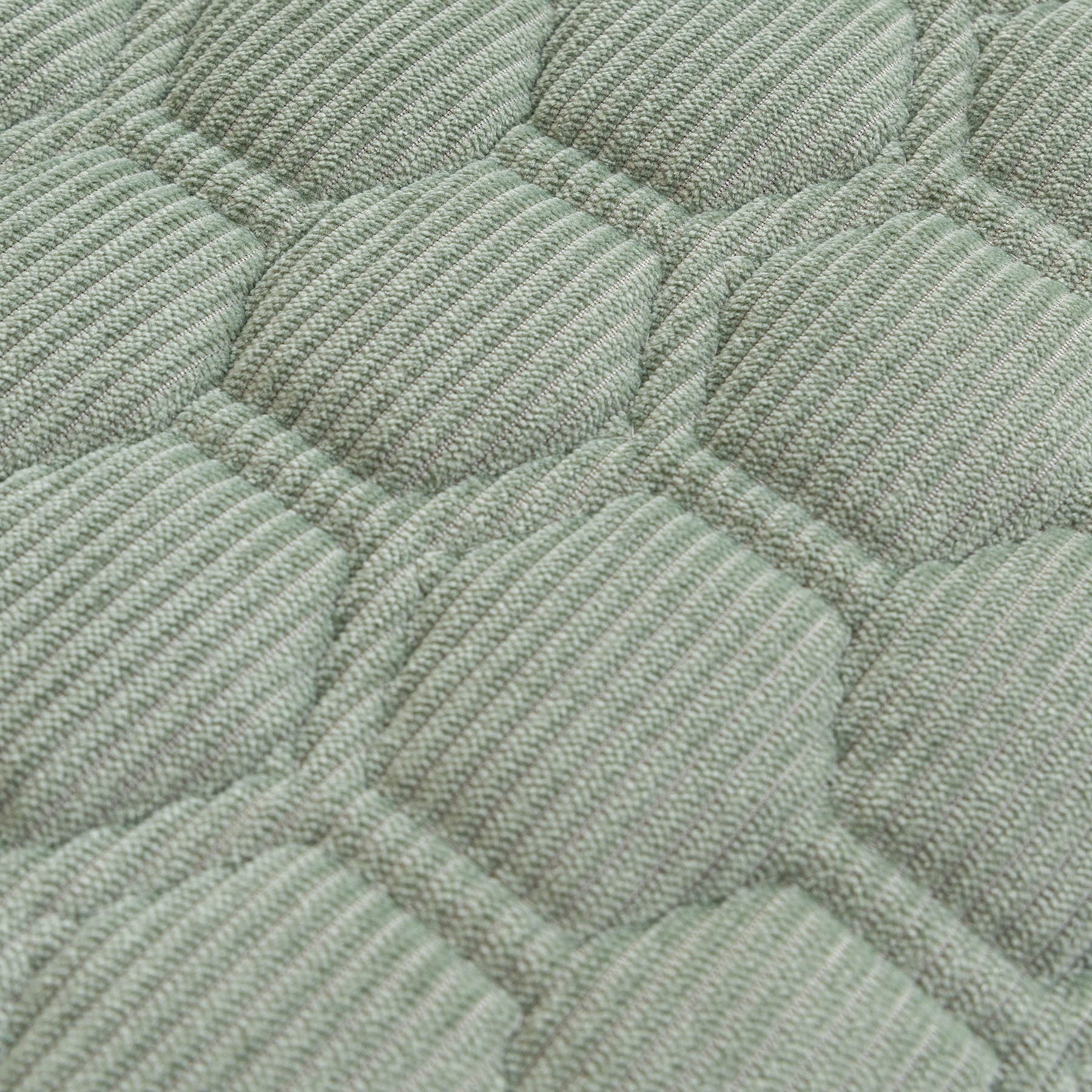 Geometric Quilted Corduroy Couch Topper, Non-Slip Padded Sofa Protector Cover for Pets