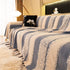 Thickened Coral Fleece Sofa Throw Cover Slipcover Warm Jacquard Cozy Couch Cover Blankets