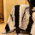 Thickened Coral Fleece Sofa Throw Cover Slipcover Warm Jacquard Cozy Couch Cover Blankets