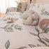 Farmhouse Chenille Sofa Throw Cover, Botanical Bird & Floral Jacquard Couch Protector