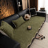 Textured Sofa Seat Cover with Wave Edge – Non-Slip, Washable Couch Throw Protector