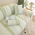 Striped Non-Slip Cooling Couch Cover, Summer Couch Pads for Seat Back Armrest