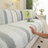 Striped Non-Slip Cooling Couch Cover, Summer Couch Pads for Seat Back Armrest