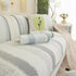 Striped Non-Slip Cooling Couch Cover, Summer Couch Pads for Seat Back Armrest
