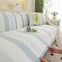 Striped Non-Slip Cooling Couch Cover, Summer Couch Pads for Seat Back Armrest