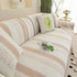 Striped Non-Slip Cooling Couch Cover, Summer Couch Pads for Seat Back Armrest
