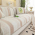Striped Non-Slip Cooling Couch Cover, Summer Couch Pads for Seat Back Armrest