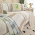 Striped Non-Slip Cooling Couch Cover, Summer Couch Pads for Seat Back Armrest