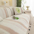Striped Non-Slip Cooling Couch Cover, Summer Couch Pads for Seat Back Armrest
