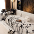 Modern Abstract Floral Sofa Throw Blanket, Decor Furniture Protector for Living Room