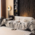 Modern Abstract Floral Sofa Throw Blanket, Decor Furniture Protector for Living Room