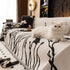 Modern Abstract Floral Sofa Throw Blanket, Decor Furniture Protector for Living Room