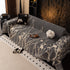 Modern Abstract Floral Sofa Throw Blanket, Decor Furniture Protector for Living Room