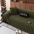 Jacquard Fleece Houndstooth Warm Cozy Couch Cover Blanket Decorative Throws for Sofas