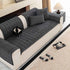 Quilted Corduroy Couch Topper, Non-Slip Soft Padded Sofa Protector for Pets & Kids