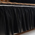 Leaf Stripe Sofa Cover with Black Sheer Skirt, Boho Soft Couch Slipcover for Pets