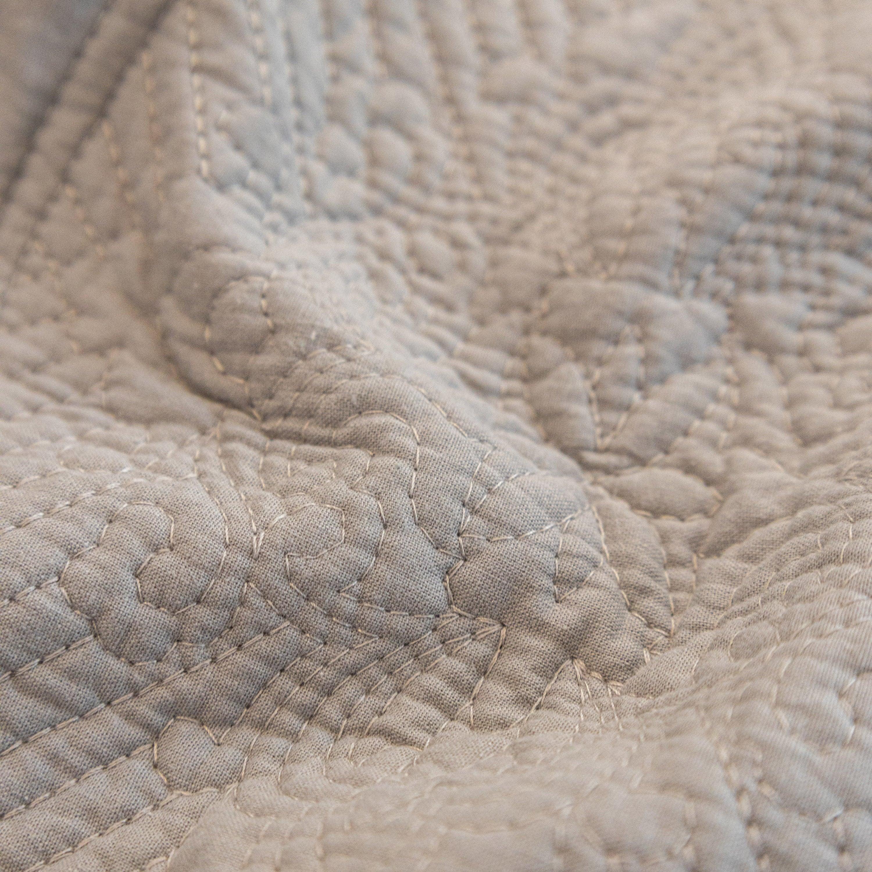 Baroque Sofa Cover – Quilted Cotton, Non-Slip, Washable with Ornate Embroidery - TaroTextile