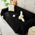 Solid Color Chenille Sofa Throw Blanket, Soft & Plush Decorative Couch Throw Cover