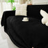 Solid Color Chenille Sofa Throw Blanket, Soft & Plush Decorative Couch Throw Cover