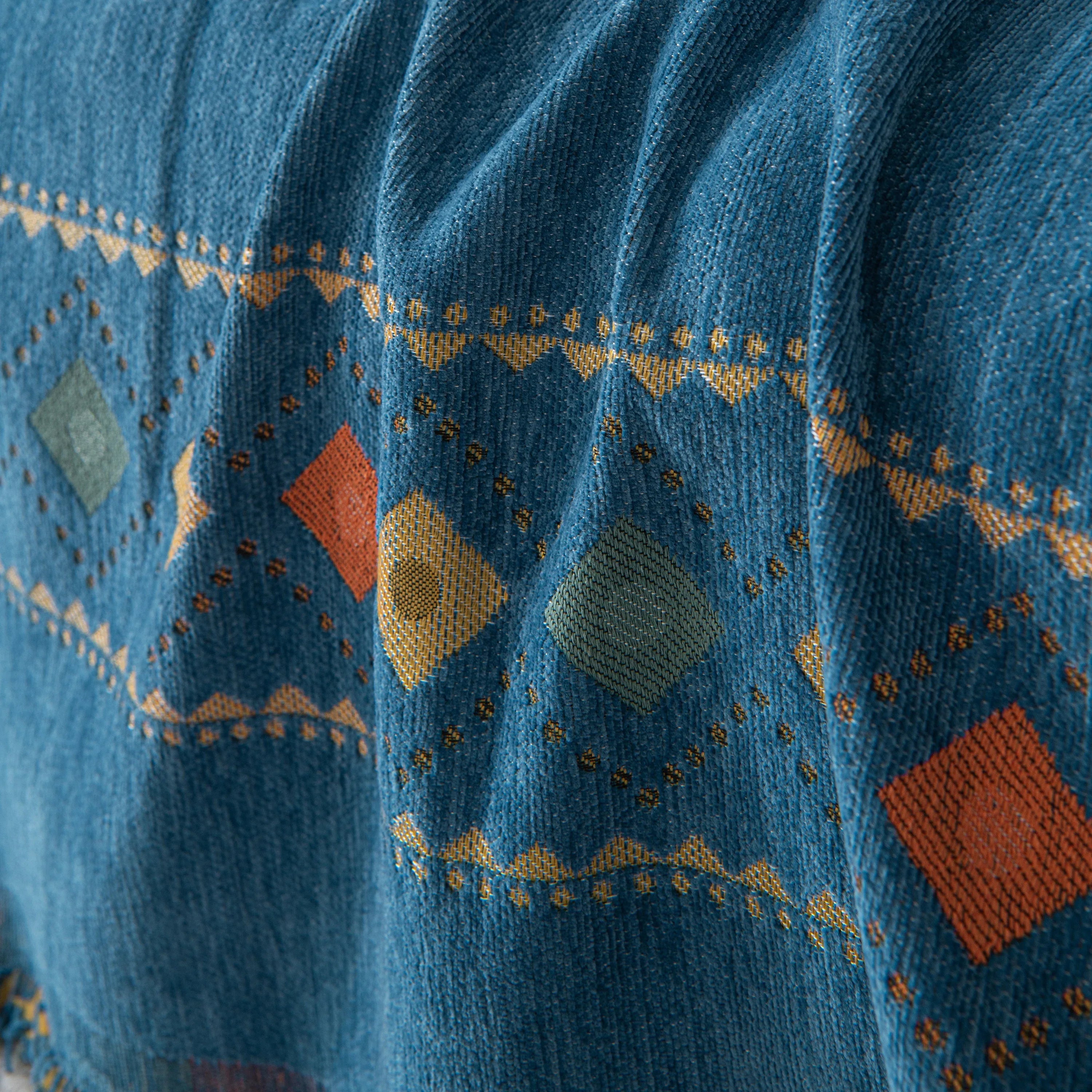 Bohemian Geometric Sofa Throw Cover, Cozy & Protective Ethnic-Inspired Couch Cover - TaroTextile