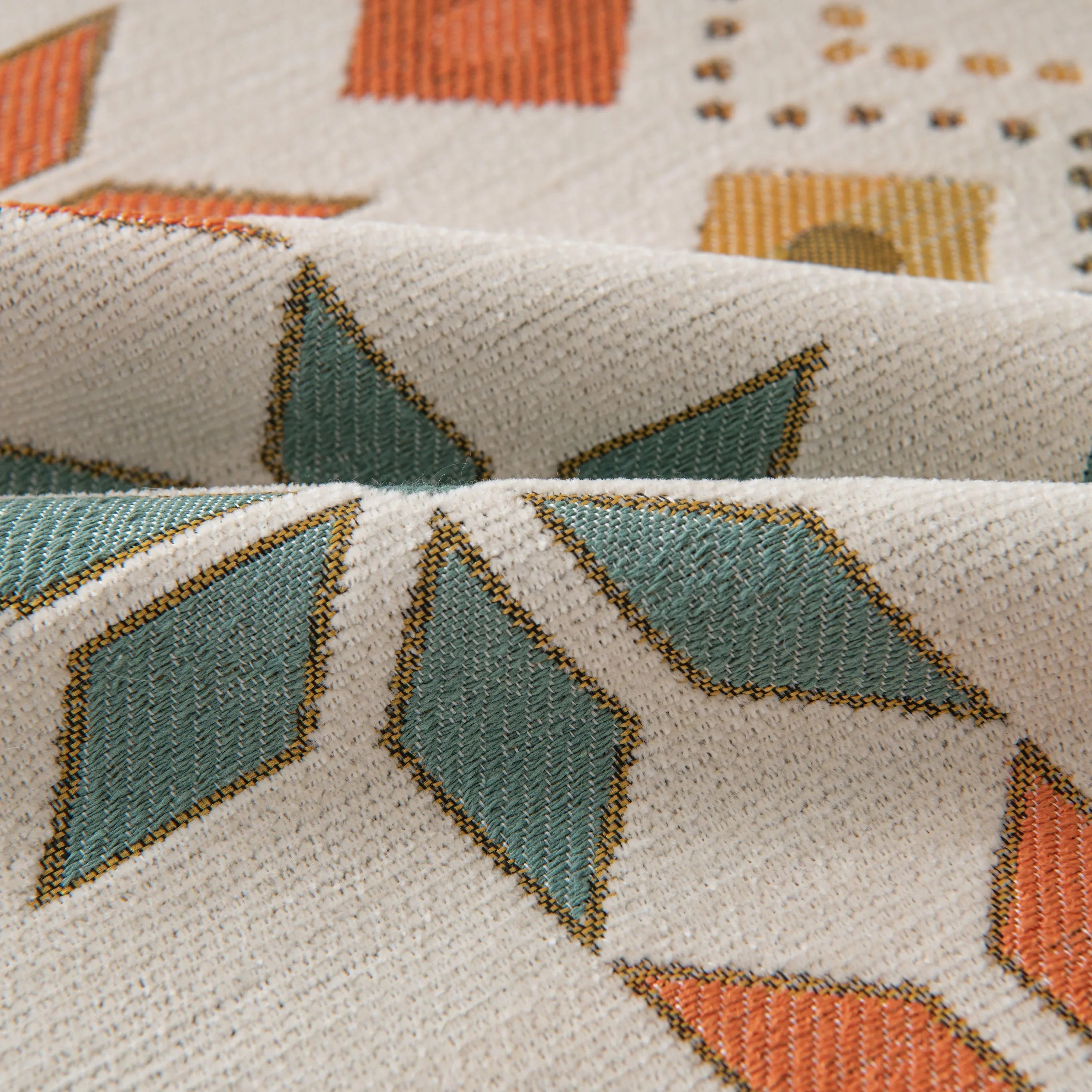 Bohemian Geometric Sofa Throw Cover, Cozy & Protective Ethnic-Inspired Couch Cover - TaroTextile