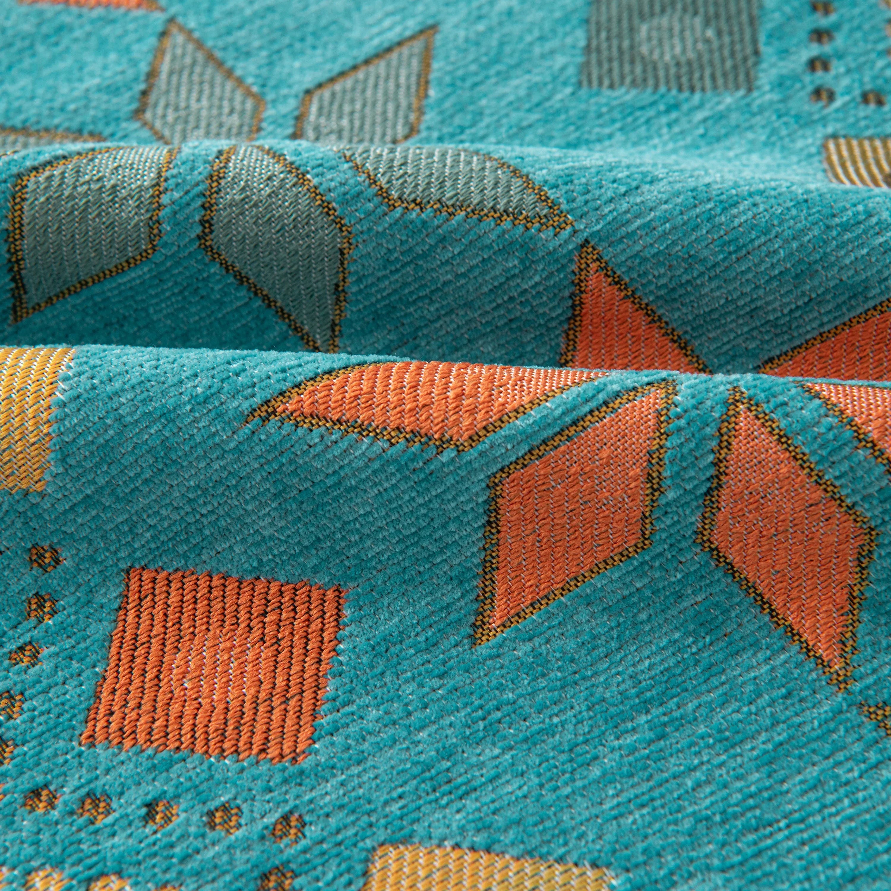Bohemian Geometric Sofa Throw Cover, Cozy & Protective Ethnic-Inspired Couch Cover - TaroTextile