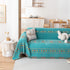 Bohemian Geometric Sofa Throw Cover, Cozy & Protective Ethnic-Inspired Couch Cover - TaroTextile