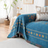 Bohemian Geometric Sofa Throw Cover, Cozy & Protective Ethnic-Inspired Couch Cover - TaroTextile