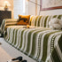 Bohemian Striped Sofa Cover, Decor Woven Throw for Couch, Loveseat, or Sectional - TaroTextile