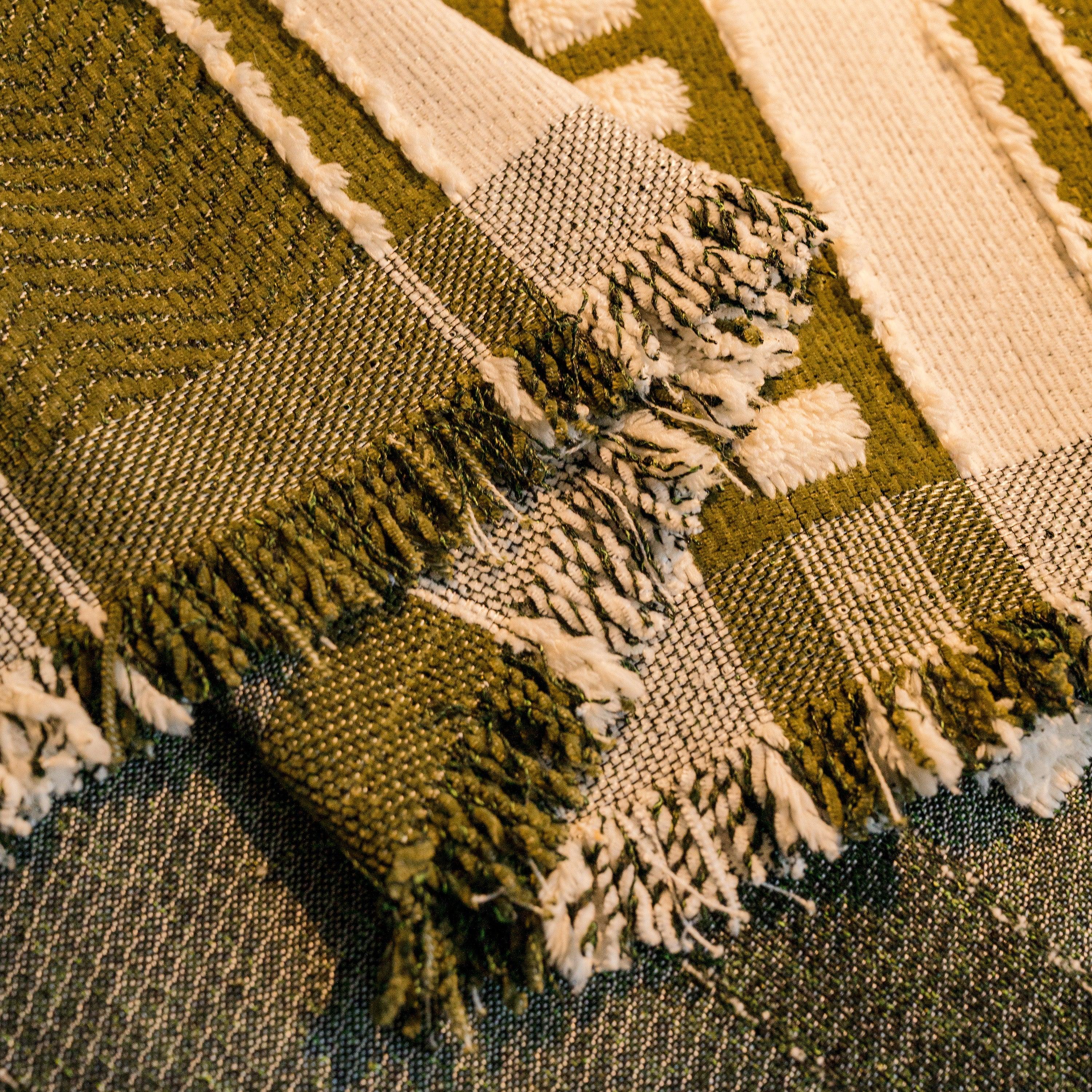 Bohemian Striped Sofa Cover, Decor Woven Throw for Couch, Loveseat, or Sectional - TaroTextile