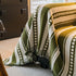 Bohemian Striped Sofa Cover, Decor Woven Throw for Couch, Loveseat, or Sectional - TaroTextile