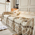 Boho Geometric Chenille Throw Sofa Cover Soft Textured Decorative Couch Blanket - TaroTextile