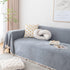 Boho Herringbone Sofa Throw Blanket with Pom Pom Tassels Stylish Furniture Slipcover - TaroTextile