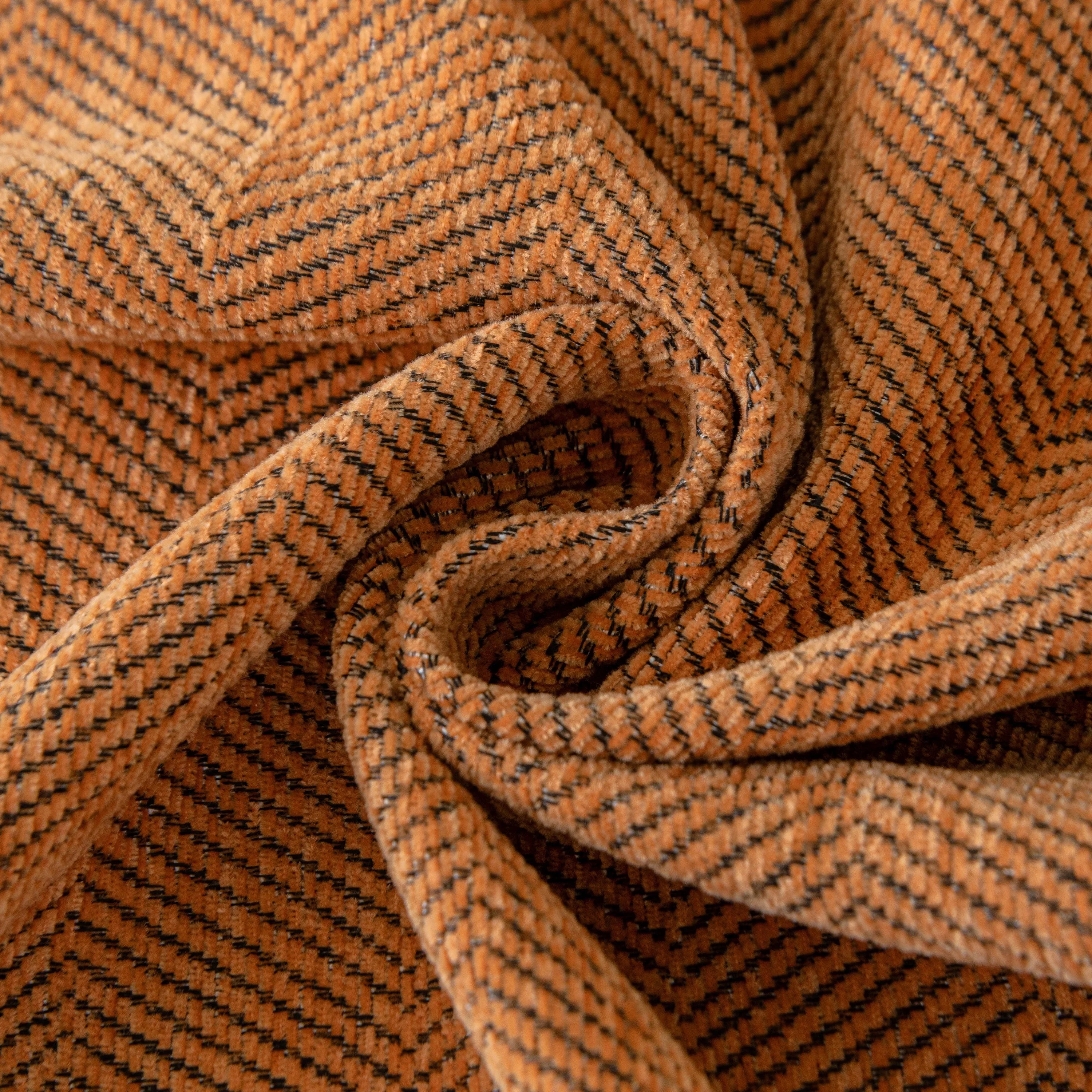 Boho Herringbone Sofa Throw Blanket with Pom Pom Tassels Stylish Furniture Slipcover - TaroTextile