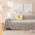 Luxury Oversized Soft Plush L Shape Couch Cover Sofa Throw Cover, Extra Large Blanket to Cover Couch