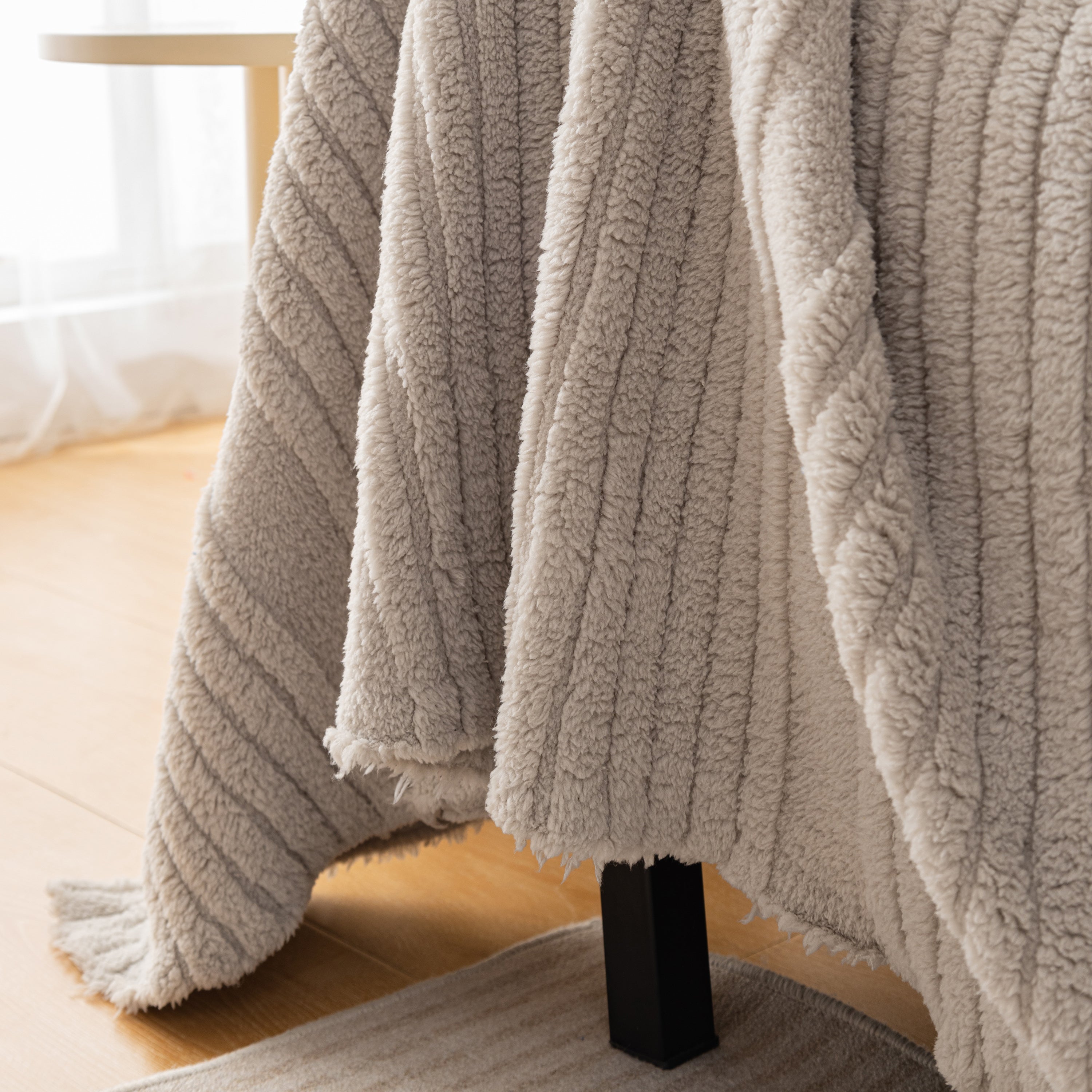 Luxury Oversized Soft Plush L Shape Couch Cover Sofa Throw Cover, Extra Large Blanket to Cover Couch
