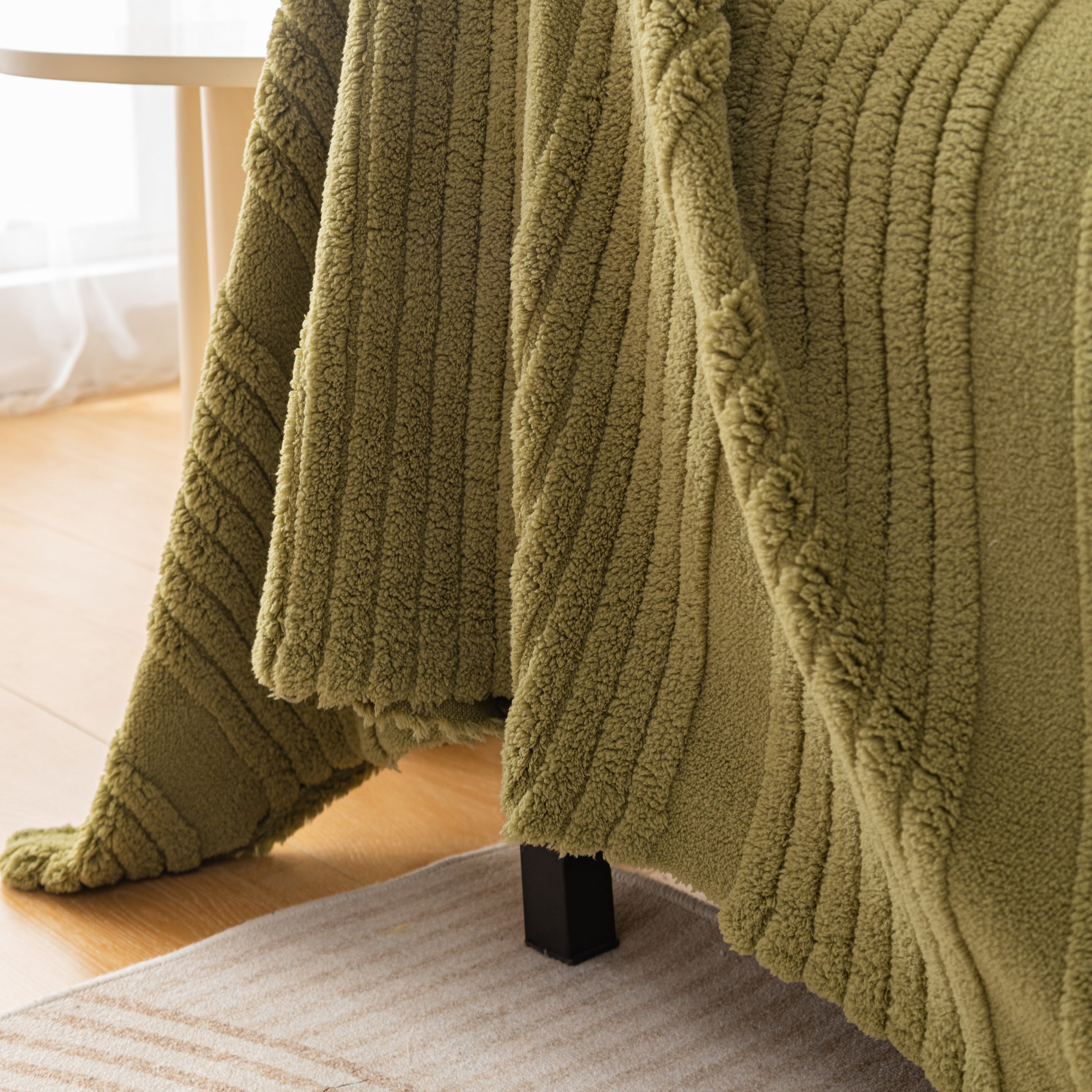 Luxury Oversized Soft Plush L Shape Couch Cover Sofa Throw Cover, Extra Large Blanket to Cover Couch