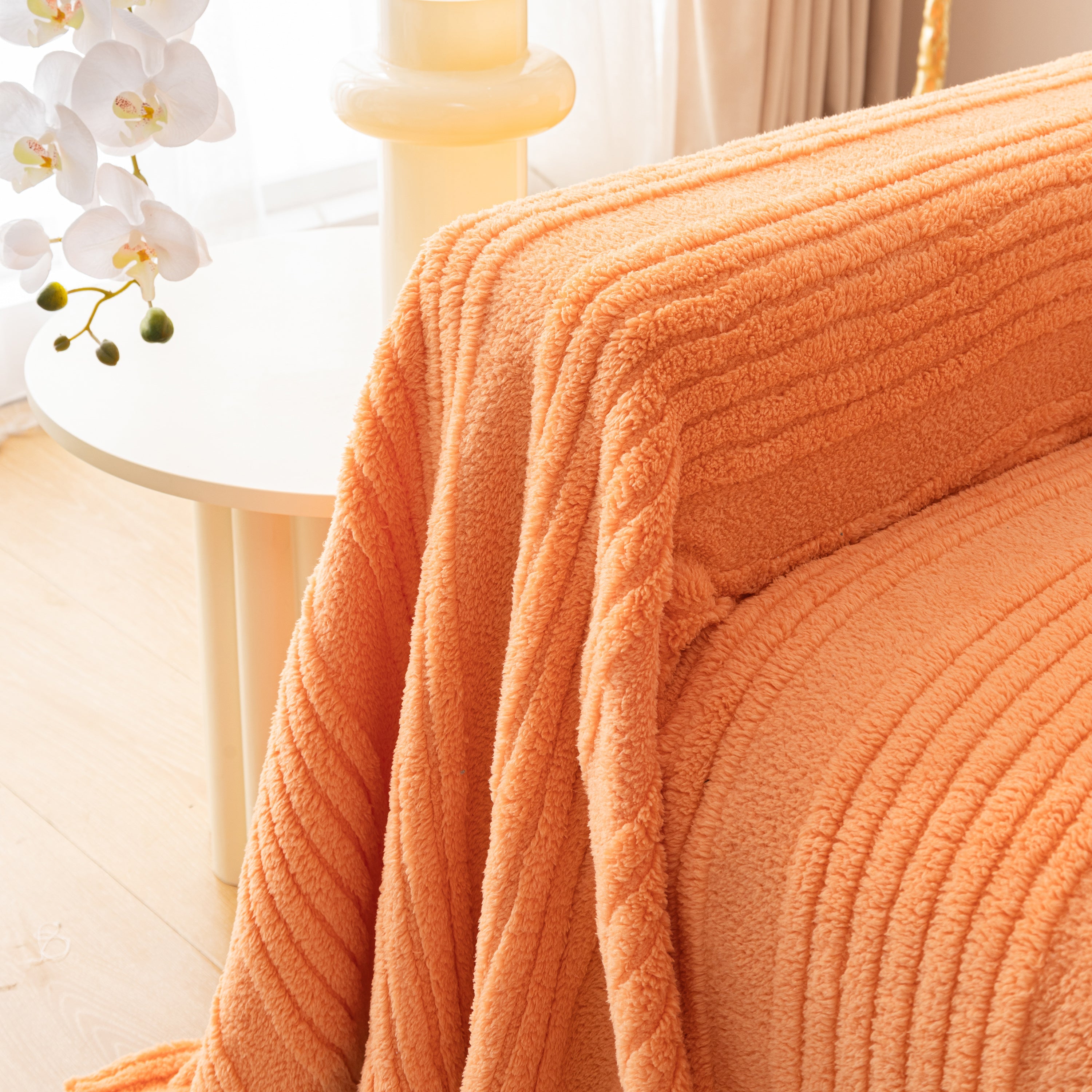 Luxury Oversized Soft Plush L Shape Couch Cover Sofa Throw Cover, Extra Large Blanket to Cover Couch