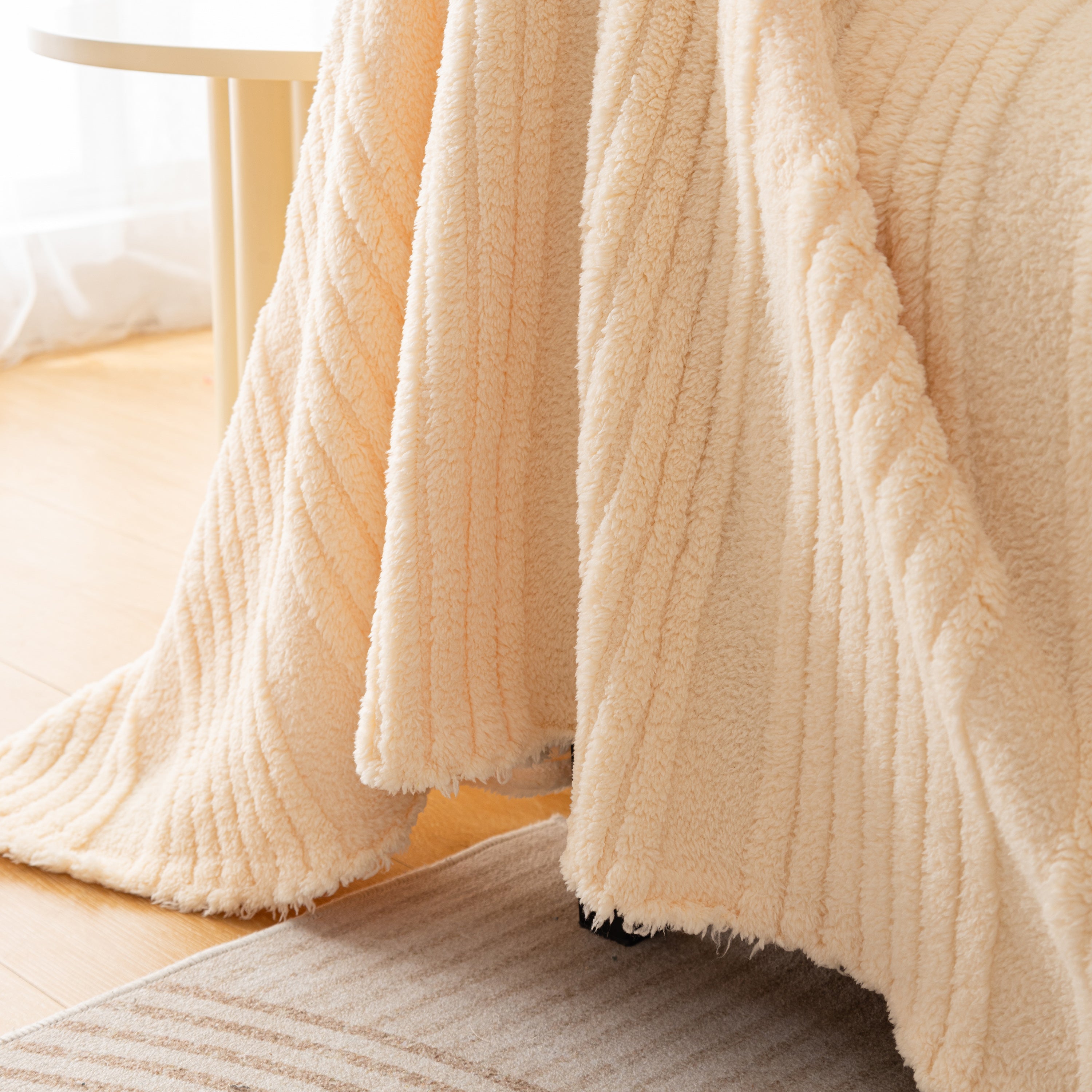Luxury Oversized Soft Plush L Shape Couch Cover Sofa Throw Cover, Extra Large Blanket to Cover Couch