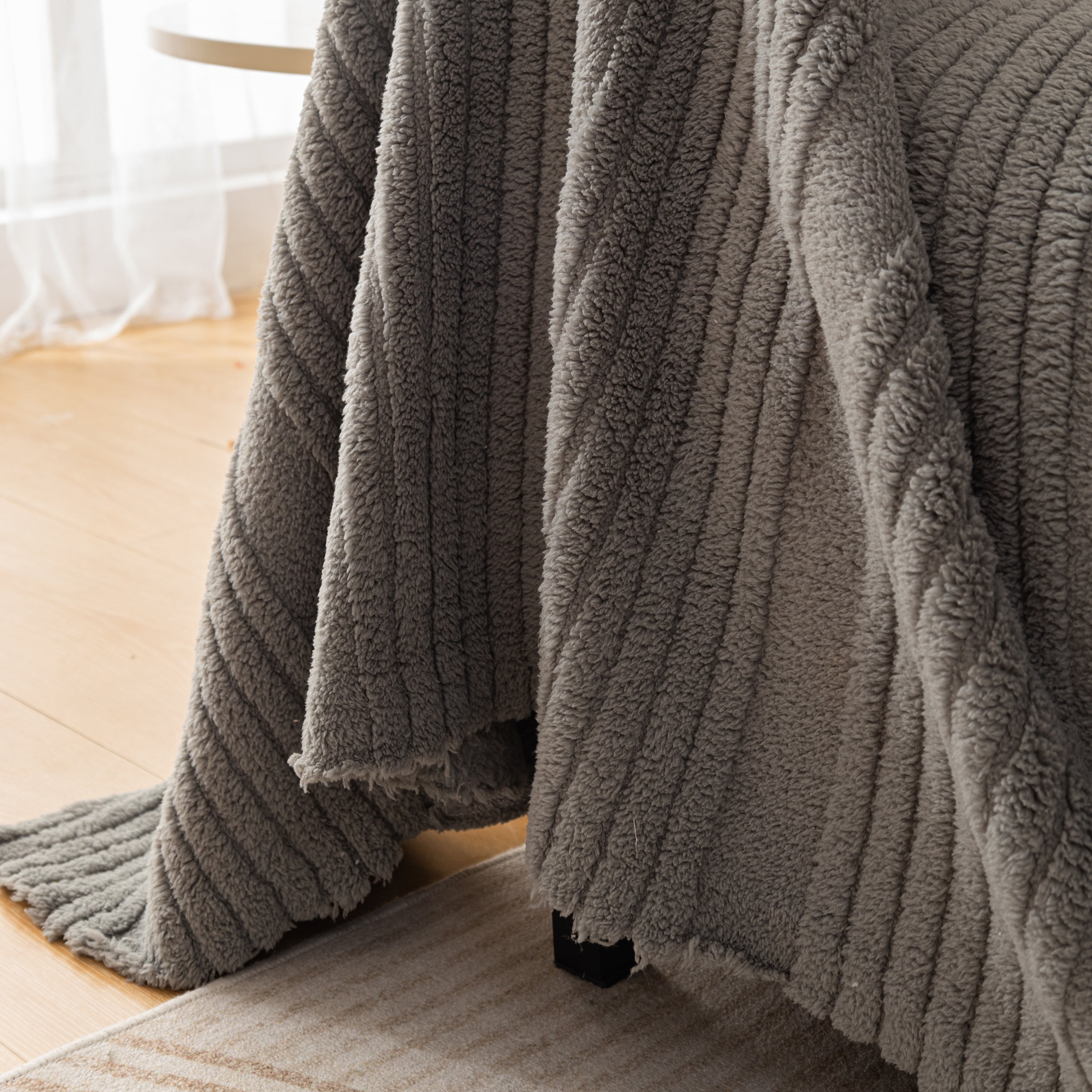 Luxury Oversized Soft Plush L Shape Couch Cover Sofa Throw Cover, Extra Large Blanket to Cover Couch