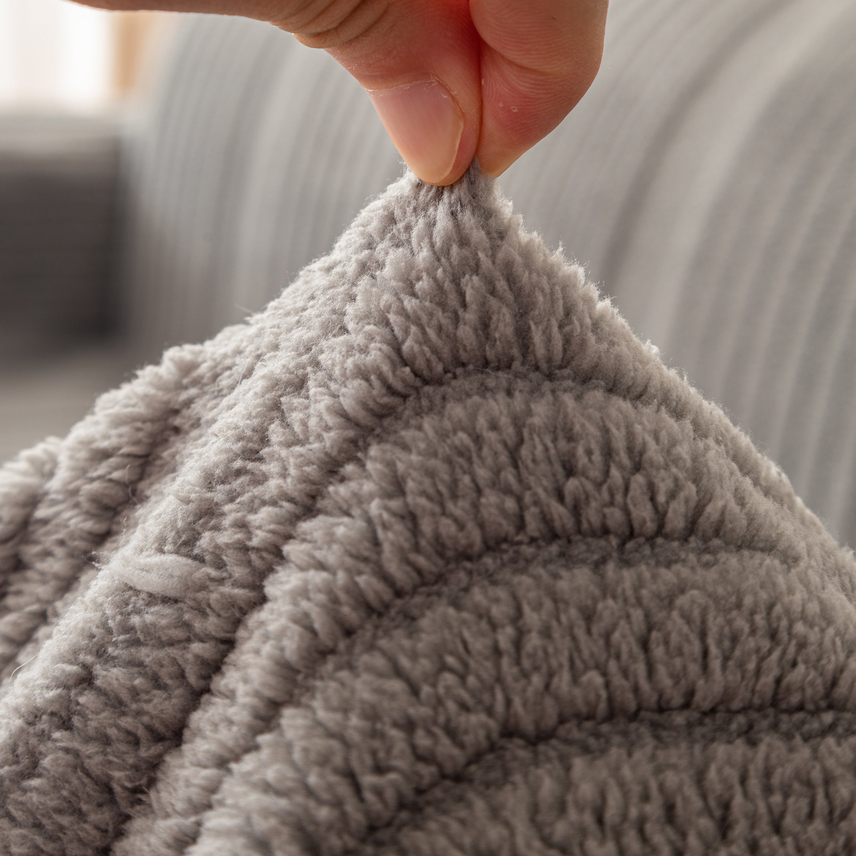 Luxury Oversized Soft Plush L Shape Couch Cover Sofa Throw Cover, Extra Large Blanket to Cover Couch