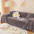 Super Soft Fluffy Faux Rabbit Fur Sofa Throw Blanket, Couch Cover Blanket for Couches Living Room Furniture Throw