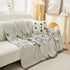 Chenille Butterfly Sofa Cover Blanket, L Shaped Couch Cover, Reversible Couch Protector - TaroTextile