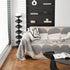 Chenille Circular Motif Sofa Protector Cover, Sofa Slipcovers L Shape, Sectional Sofa Couch Covers - TaroTextile