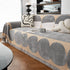 Chenille Circular Motif Sofa Protector Cover, Sofa Slipcovers L Shape, Sectional Sofa Couch Covers - TaroTextile